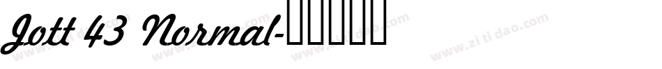 Jott 43 Normal字体转换